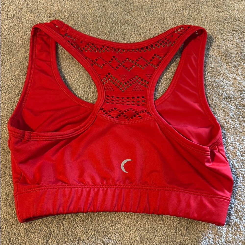 Red sports bra size XS